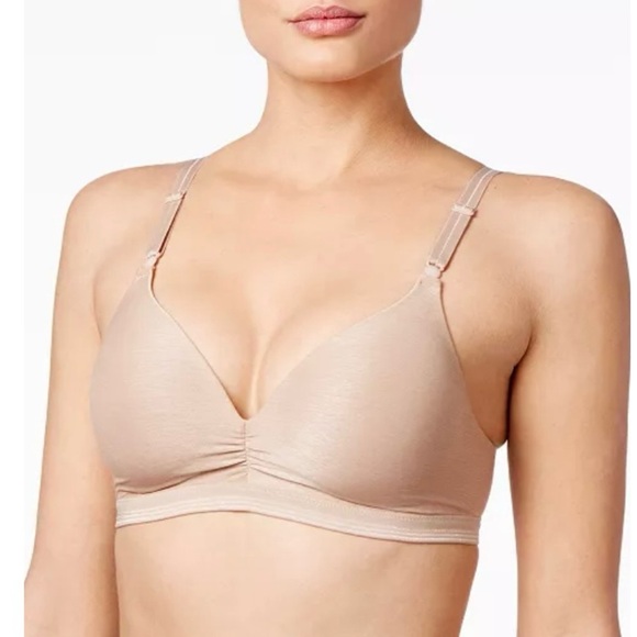 34B Warner’s RN3281A Play It Cool Wirefree Contour Bra with Lift, Toasted Almond - Picture 1 of 9